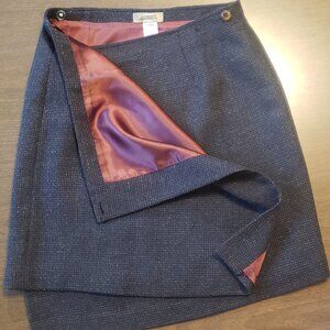 Wool and Silk blend wrap skirt